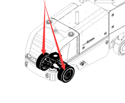 进口铣刨机前轮199580
