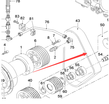 进口铣刨机铣刨鼓驱动皮带171089